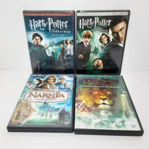 Harry Potter/Narnia DVD Lot Order of Pheonix Goblet Prince Caspian The Wardrobe - Picture 1 of 1